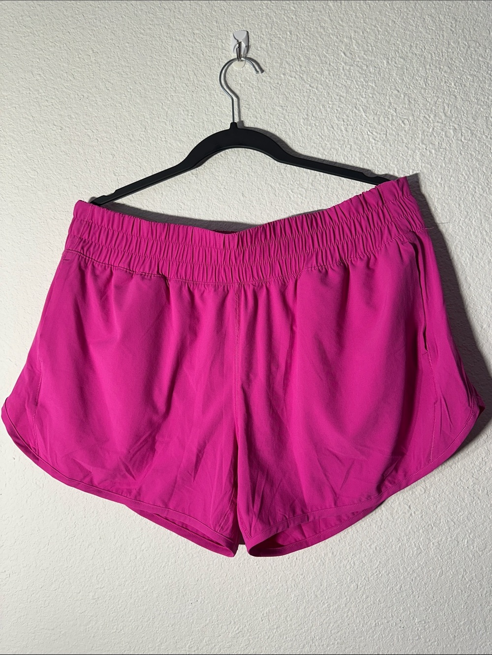 Member’s Mark Women’s Fuchsia Athletic Shorts with Elastic Waist